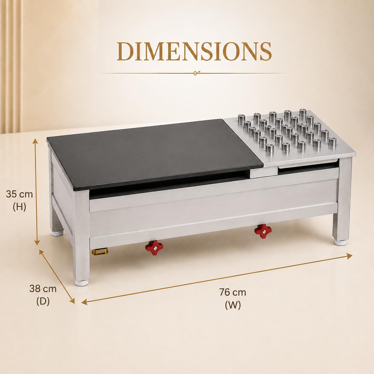 Gurubhai Equipments Stainless Steel Roti Bhatti – Commercial Gas Roti Bhatti for Hotel & Restaurant Use | Heavy-Duty Roti Cooking Bhatti with Bullet Burner for Tandoor & Kitchen Use