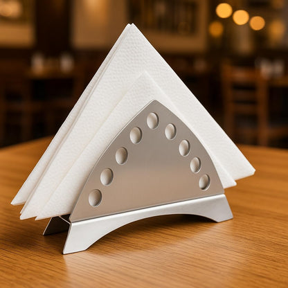 Gurubhai Equipments Stainless Steel Tissue Paper Holder - Set of 6 | Napkin Holder for Tabel | Napkin Holder for Tabeltop, Dinning | Ideal for Restuarant, Cafe, Hotel and Home Use