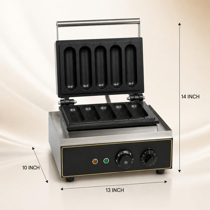 Gurubhai Equipments Commercial Waffle Maker Machine, Electric Belgian Waffle Baker, Professional Waffle Machine for Cafe Bakery Restaurant Food Stall