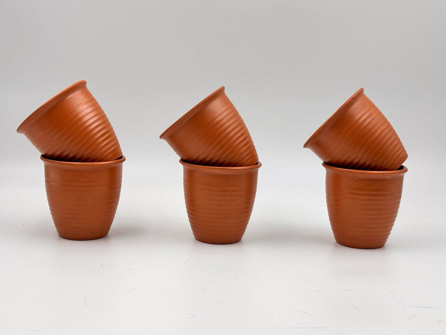 GURUBHAI EQUIPMENTS Melamine Tea Kullad Set of 6 (160 ml) – Traditional Chai Cups, Unbreakable, Microwave-Safe & Reusable for Home, Cafés & Tea Stalls