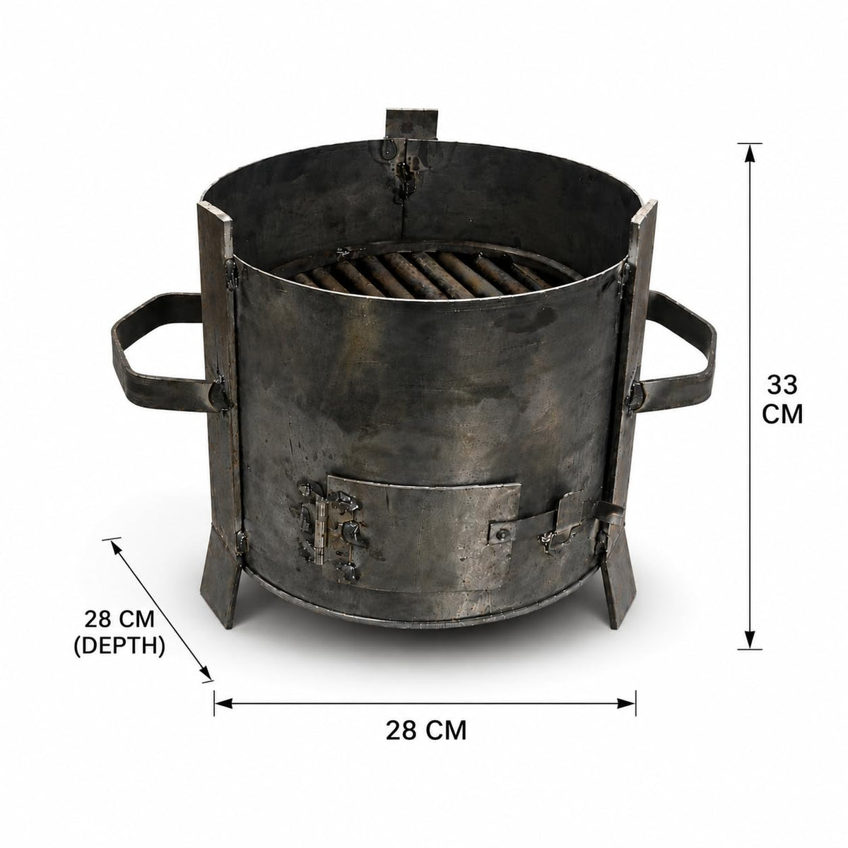 Round Charcoal Sigdi 11 inch with Grill Rods - product view 7