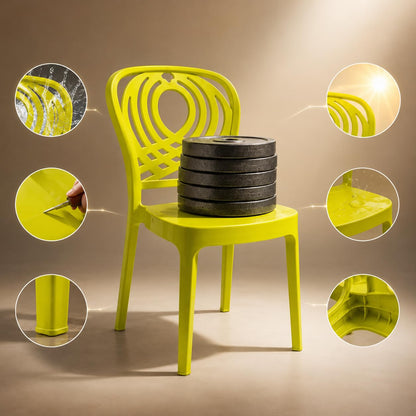 GURUBHAI EQUIPMENTS Dining Chair Restaurant Chair Cafe Chair for Home Dining Room Indoor Outdoor Seating