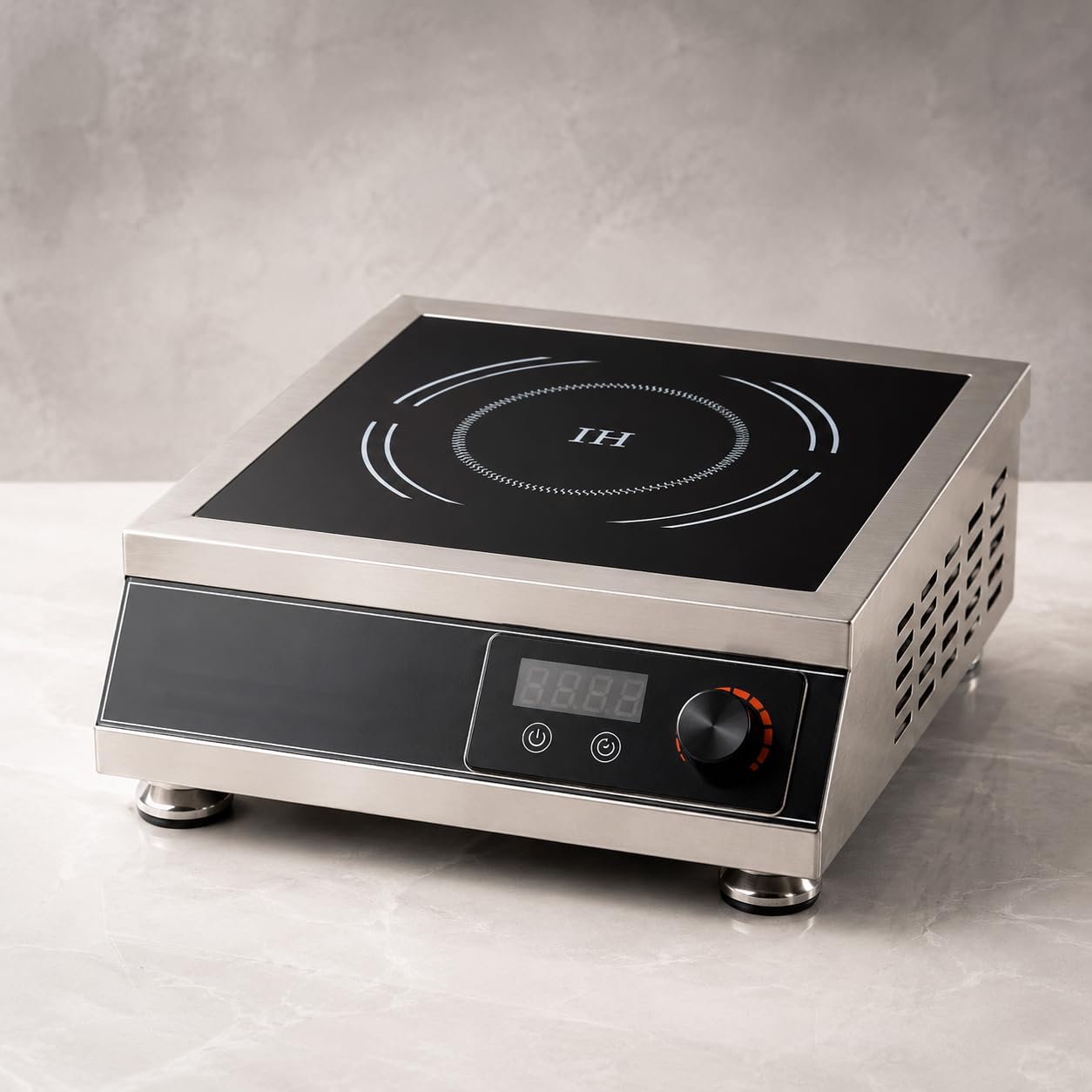 Gurubhai Equipment Commercial Induction Cooktop | Flat Induction Stove with Temperature Control | Heavy Duty Commercial Induction for Restaurant, Hotel & Catering Kitchen