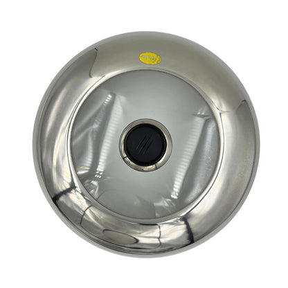 Gurubhai Equipments 2-Tier Stainless Steel Momos Steamer with Lid (30cm) – Food Steamer for Vegetables, Rice, Modak, Idli & Momos | Multipurpose Momos Steamer | Induction & Gas Compatible (Silver)