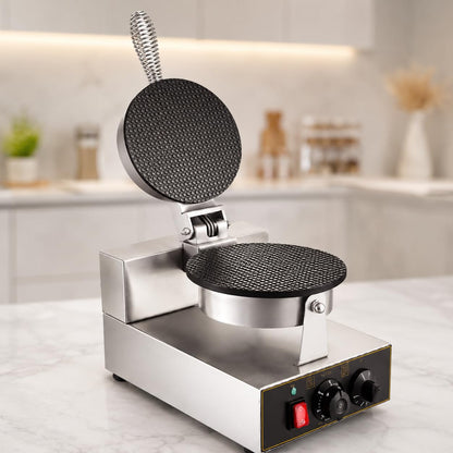 Gurubhai Equipments Commercial Waffle Maker Machine, Electric Belgian Waffle Baker, Professional Waffle Machine for Cafe Bakery Restaurant Food Stall