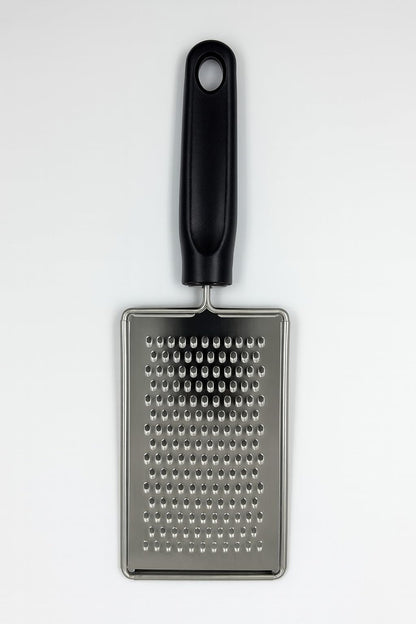 Gurubhai Equipments Stainless Steel Hand Grater with Ergonomic Handle | Multipurpose Vegetable, Cheese & Fruit Grater for Kitchen Use | Durable & Easy-to-Clean Flat Grater
