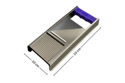 Gurubhai Equipments Stainless Steel Vegetable Slicer with Handle | Heavy-Duty Manual Slicer for Potato, Onion, Chips & Salad Cutting | Durable Kitchen Mandoline Slicer with Sharp Blades