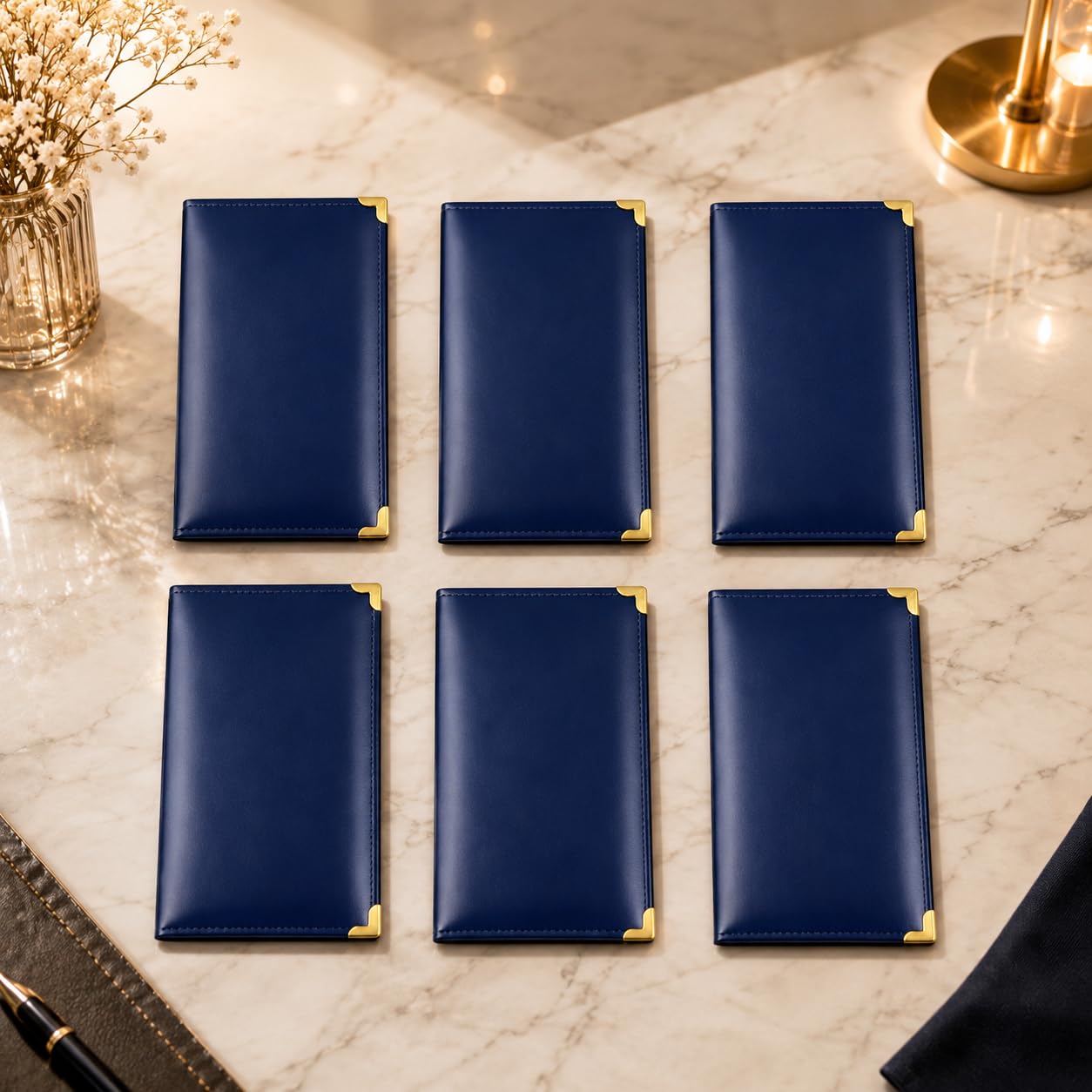 Gurubhai Equipments Bill Folder for Restaurant & Café Receipt Presenter with Thank You Print – Durable Menu & Receipt Holder for Hotels, Dine-In & Billing