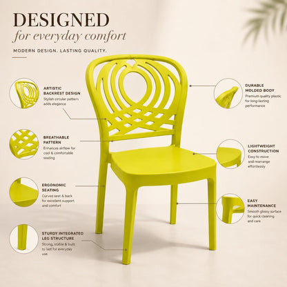 GURUBHAI EQUIPMENTS Dining Chair Restaurant Chair Cafe Chair for Home Dining Room Indoor Outdoor Seating