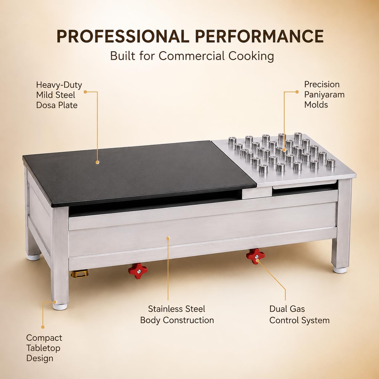 Gurubhai Equipments Stainless Steel Roti Bhatti – Commercial Gas Roti Bhatti for Hotel & Restaurant Use | Heavy-Duty Roti Cooking Bhatti with Bullet Burner for Tandoor & Kitchen Use