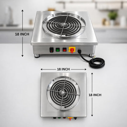 Gurubhai Equipment Commercial Induction Cooktop | Induction Stove with Temperature Control | Heavy Duty Induction Cooker for Restaurant, Hotel & Catering Kitchen