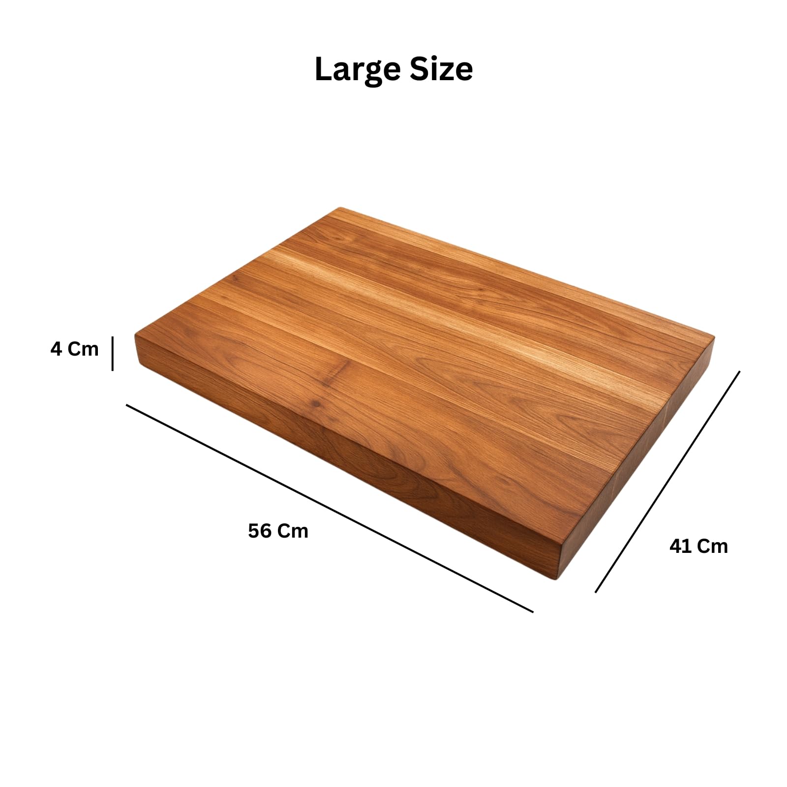 Gurubhai Equipments Wooden Chopping Board – Multipurpose Cutting & Kneading Board for Vegetables, Baking, Dough, and Fafda Making | Durable, Smooth Surface for Home & Kitchen Use