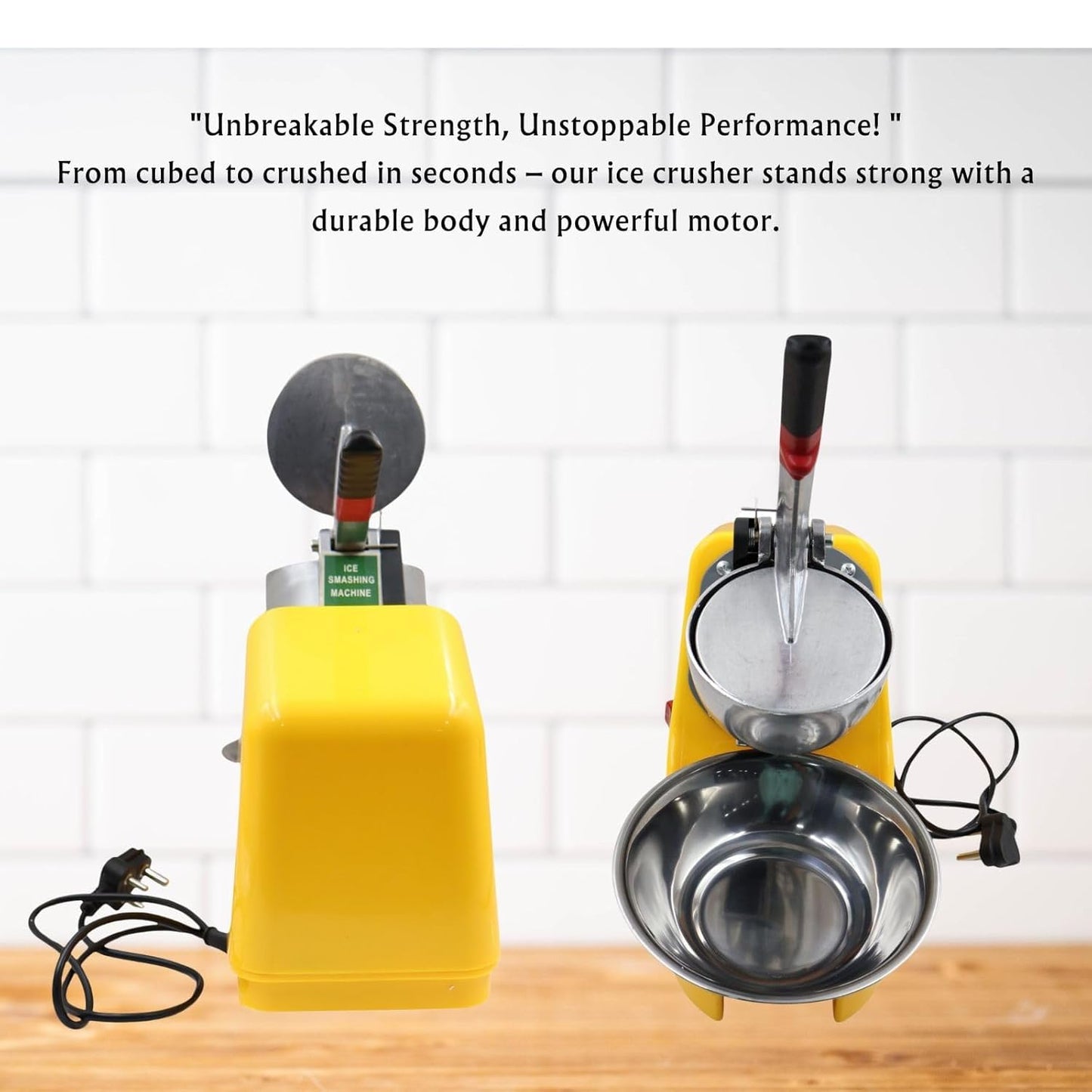 Gurubhai Equipments Commercial Heavy Duty Gola Machine | Electric Ice Shaver & Ice Crusher | Snow Cone Maker for Juice Shop, Restaurant, Café