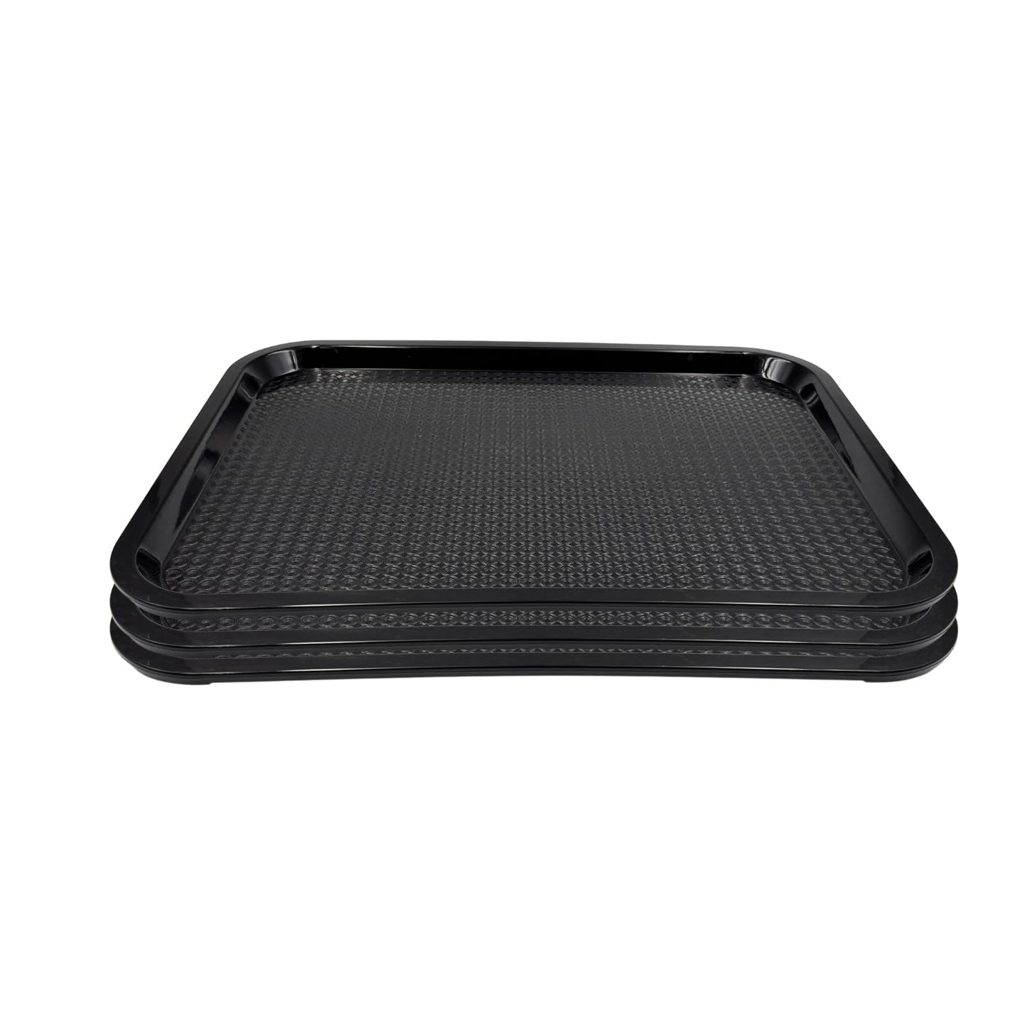 Gurubhai Equipments Serving Tray Heavy-Duty Rectangular Fast Food Trays for Restaurant, Cafeteria, Kitchen & Home Use | Easy-to-Clean, Non-Slip Food Serving Trays