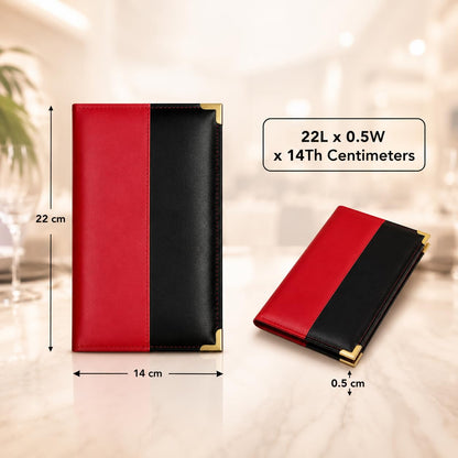 Gurubhai Equipments Bill Folder for Restaurant & Café Receipt Presenter with Thank You Print – Durable Menu & Receipt Holder for Hotels, Dine-in & Billing
