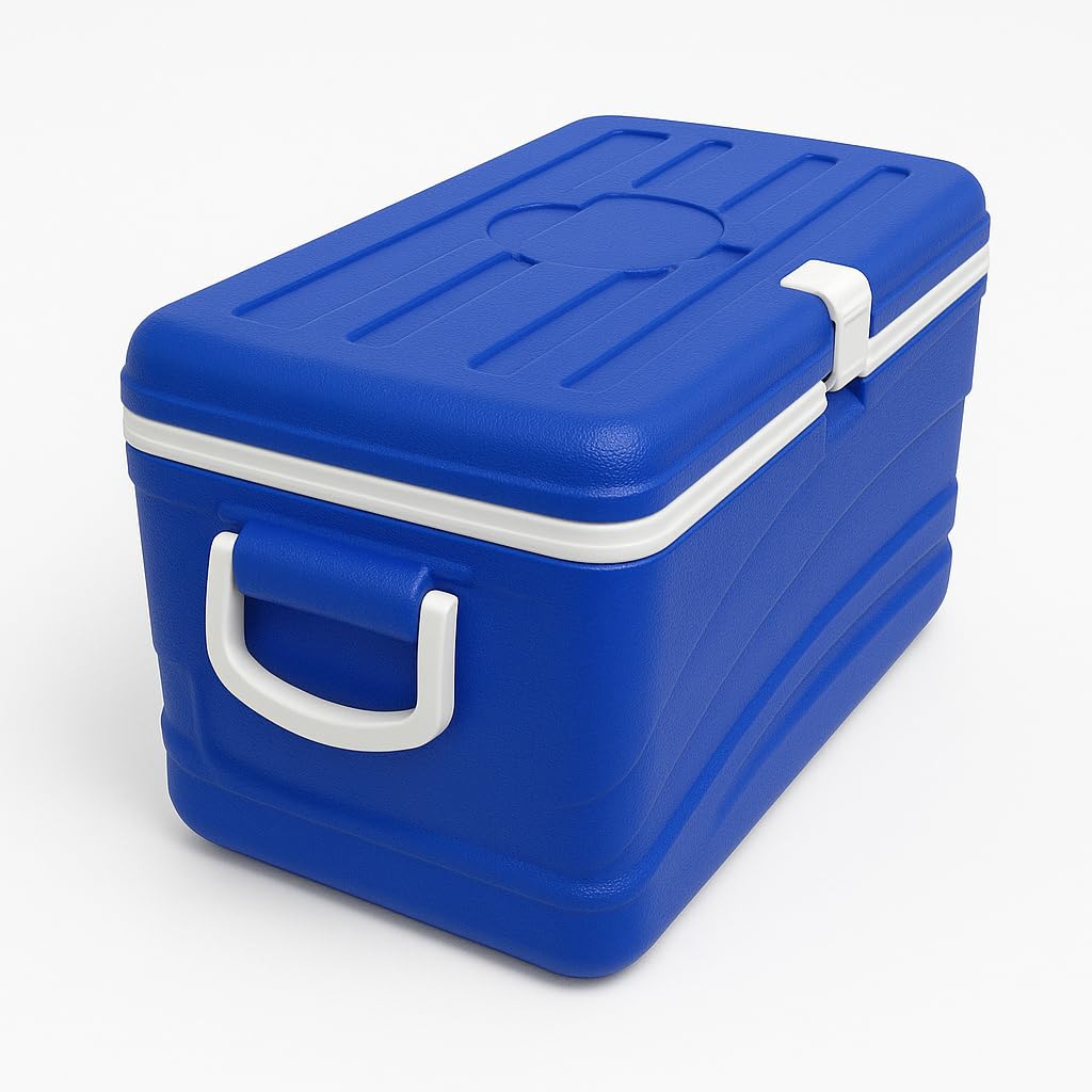 Gurubhai Equipments Ice Box Heavy Duty Insulated Ice Cooler Box for Travel, Camping, Picnic, Medical Use – Insulated Chiller Ice Box – Keeps Ice Cold for Hours