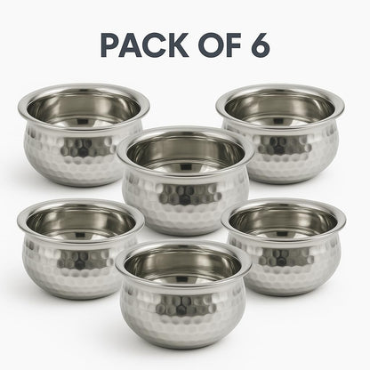 GURUBHAI EQUIPMENTS Spice Serving Bowls with Tray for Dining Table, Home, Restaurant & Hotel Use