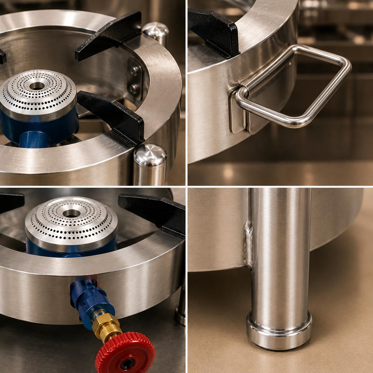 Gurubhai Equipments Round Catering Burner Heavy Duty LPG Gas Stove