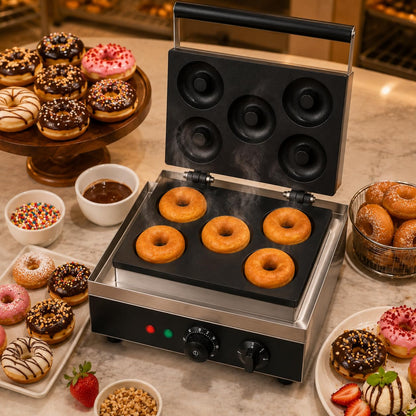 Gurubhai Equipments Commercial Waffle Maker Machine, Electric Belgian Waffle Baker, Professional Waffle Machine for Cafe Bakery Restaurant Food Stall