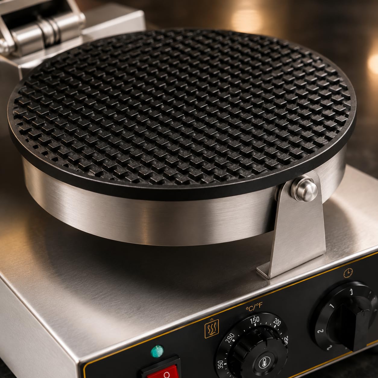 Gurubhai Equipments Commercial Waffle Maker Machine, Electric Belgian Waffle Baker, Professional Waffle Machine for Cafe Bakery Restaurant Food Stall