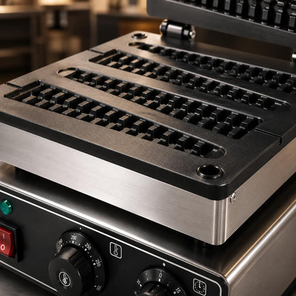 Commercial Stick Lolly Electric Waffle Maker with Timer & Temperature Control 16x12 - product view 7