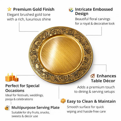 Gurubhai Equipments Serving Tray Heavy-Duty Rectangular Fast Food Trays for Restaurant, Cafeteria, Kitchen & Home Use | Easy-to-Clean, Non-Slip Food Serving Trays
