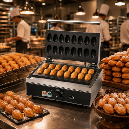 Gurubhai Equipments Commercial Waffle Maker Machine, Electric Belgian Waffle Baker, Professional Waffle Machine for Cafe Bakery Restaurant Food Stall