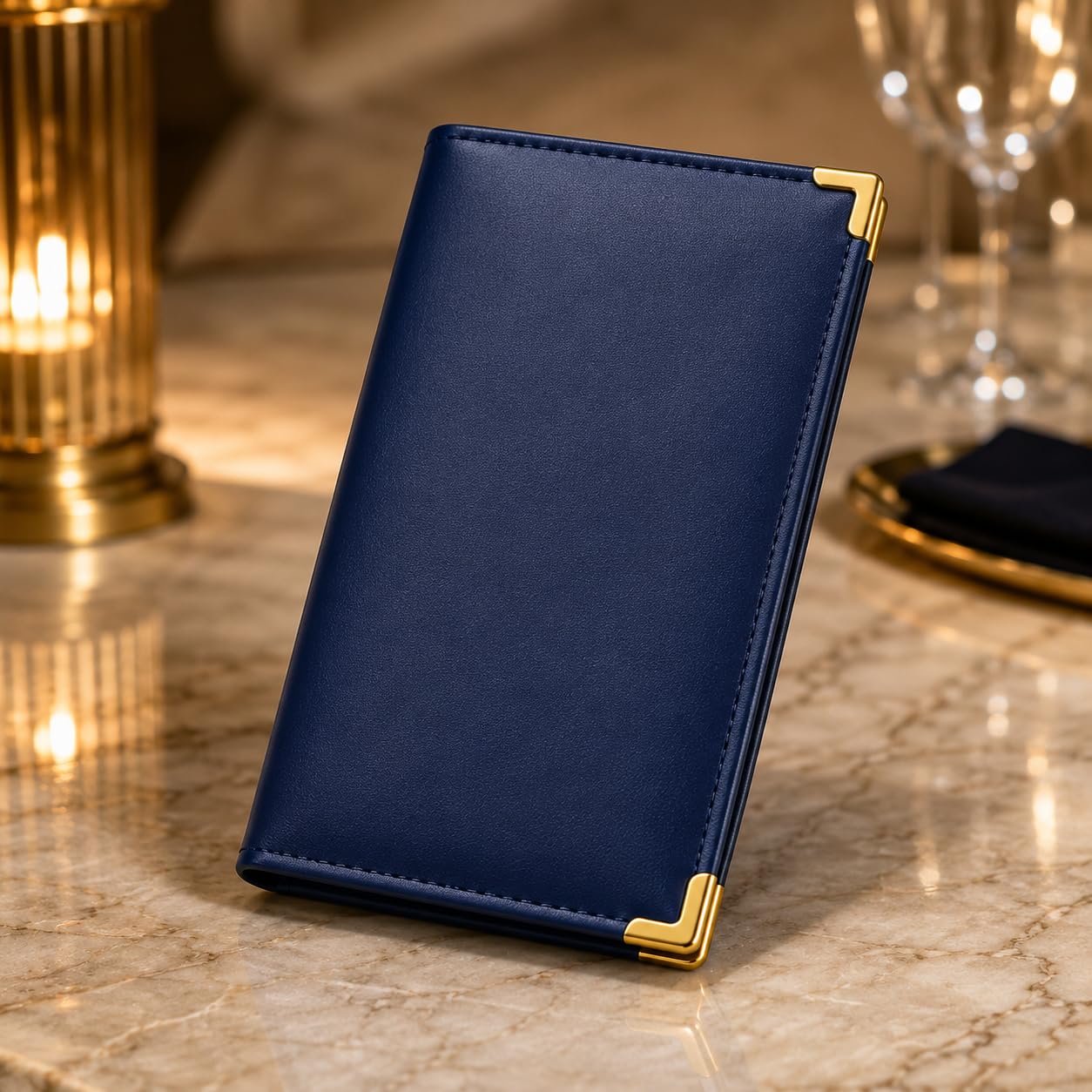 Gurubhai Equipments Bill Folder for Restaurant & Café Receipt Presenter with Thank You Print – Durable Menu & Receipt Holder for Hotels, Dine-in & Billing