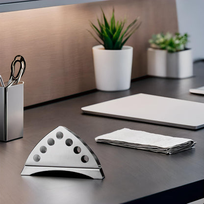 Gurubhai Equipments Stainless Steel Tissue Paper Holder - Set of 6 | Napkin Holder for Tabel | Napkin Holder for Tabeltop, Dinning | Ideal for Restuarant, Cafe, Hotel and Home Use