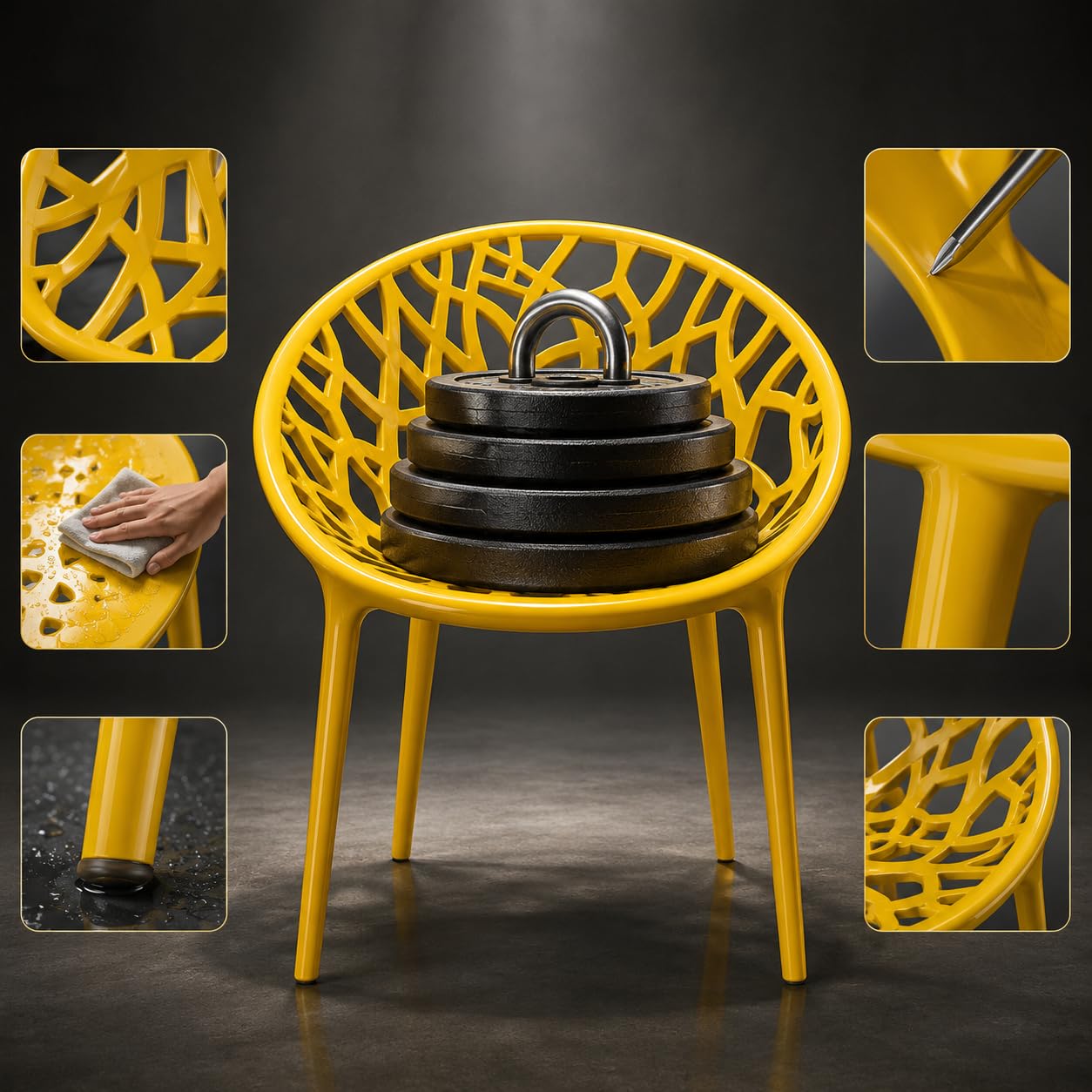 GURUBHAI EQUIPMENTS Dining Chair Restaurant Chair Cafe Chair for Home Dining Room Indoor Outdoor Seating