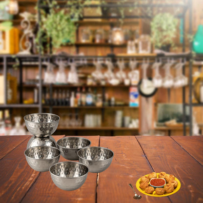 GURUBHAI EQUIPMENTS Spice Serving Bowls with Tray for Dining Table, Home, Restaurant & Hotel Use