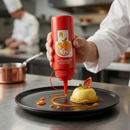 GURUBHAI EQUIPMENTS Ketchup Sauce Bottles | Commercial Squeeze Dispensers for Restaurants, Hotels, Cafeterias & Home Use | Reusable Plastic Bottle for Tomato Sauce, Chutney