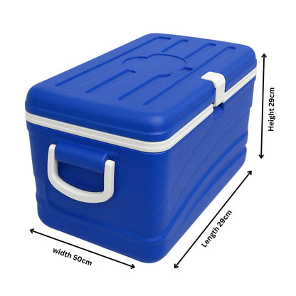 Gurubhai Equipments 25 Liter Ice Box Heavy Duty Insulated Cooler for Travel, Camping, Picnic, Medical Use – Keeps Ice Cold for Hours – Blue