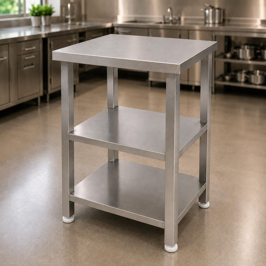 GURUBHAI EQUIPMENTS Kitchen Service Table SRV-TBL-24X24