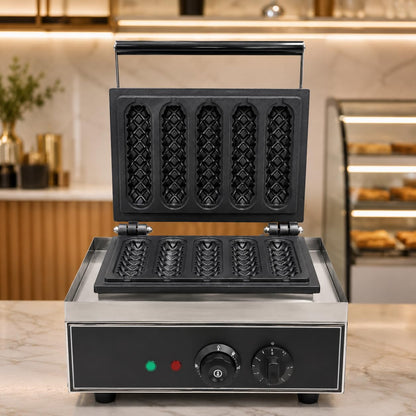 Gurubhai Equipments Commercial Waffle Maker Machine, Electric Belgian Waffle Baker, Professional Waffle Machine for Cafe Bakery Restaurant Food Stall