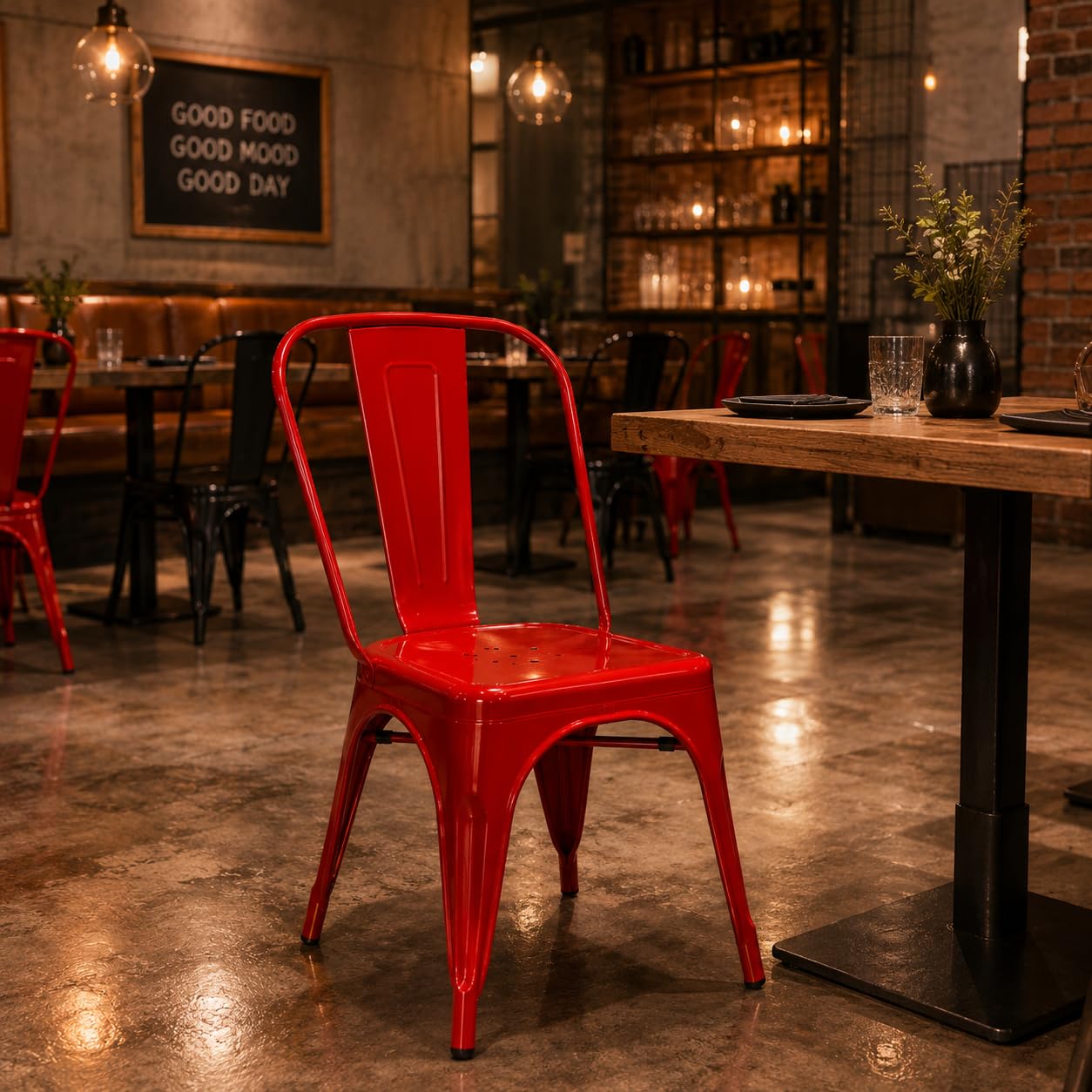 GURUBHAI EQUIPMENTS Dining Chair Restaurant Chair Cafe Chair for Home Dining Room Indoor Outdoor Seating