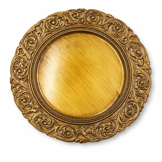 Gurubhai Equipments Round Serving Tray, Multipurpose for Tea, Snacks, Drinks and Food, Home, Kitchen and Party Use (Rectangular with Design)