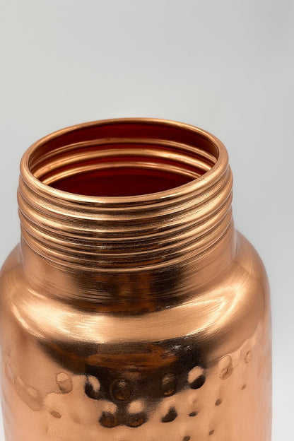 GURUBHAI EQUIPMENTS Pure Copper Water Bottle – 1000ml Ayurvedic Bottle with Leak-Proof Hammered Finish for Office, Gym, Yoga & Home Use | BPA-Free, Eco-Friendly