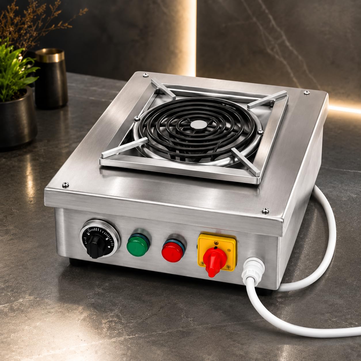 Gurubhai Equipment Commercial Induction Cooktop | Induction Stove with Temperature Control | Heavy Duty Induction Cooker for Restaurant, Hotel & Catering Kitchen