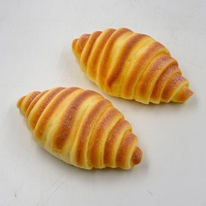GURUBHAI EQUIPMENTS Artificial Croissant Bread Set of 2 – Realistic Fake French Pastry Display for Bakery, Restaurant, Home Décor & Photography | Non-Edible Food Prop