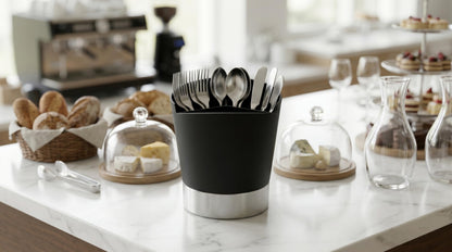 Gurubhai Equipments Drinking Straw Holder Organizer Desktop Straw Storage Box for Spoon Stirrer Straw Stick Tableware Storage for Cafe Milk Tea Shop Restaurant Counter