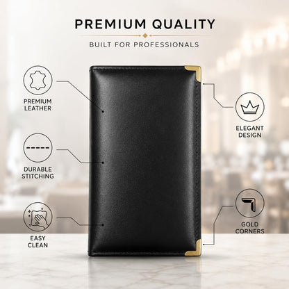 Gurubhai Equipments Bill Folder for Restaurant & Café Receipt Presenter with Thank You Print – Durable Menu & Receipt Holder for Hotels, Dine-In & Billing