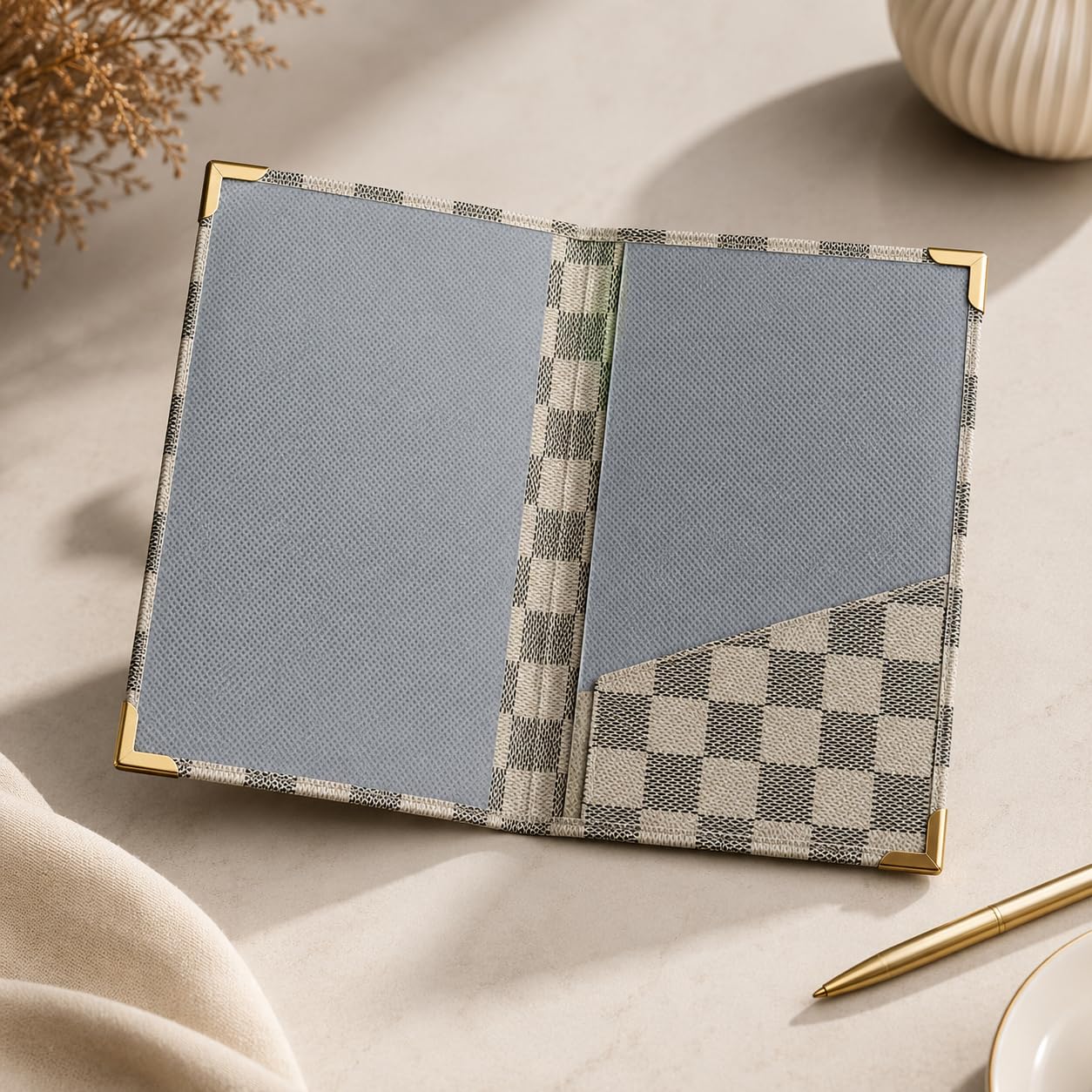 Gurubhai Equipments Bill Folder for Restaurant & Café Receipt Presenter with Thank You Print – Durable Menu & Receipt Holder for Hotels, Dine-in & Billing