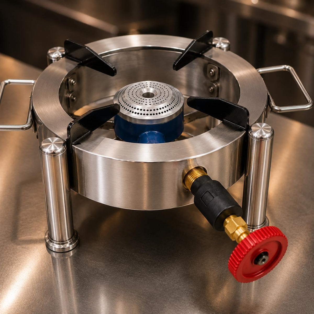 Gurubhai Equipments Round Catering Burner Heavy Duty LPG Gas Stove