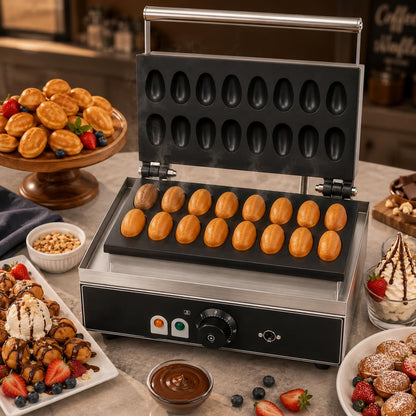 Gurubhai Equipments Commercial Waffle Maker Machine, Electric Belgian Waffle Baker, Professional Waffle Machine for Cafe Bakery Restaurant Food Stall