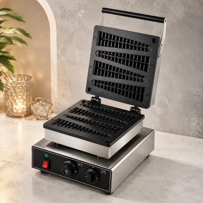 Gurubhai Equipments Commercial Waffle Maker Machine, Electric Belgian Waffle Baker, Professional Waffle Machine for Cafe Bakery Restaurant Food Stall