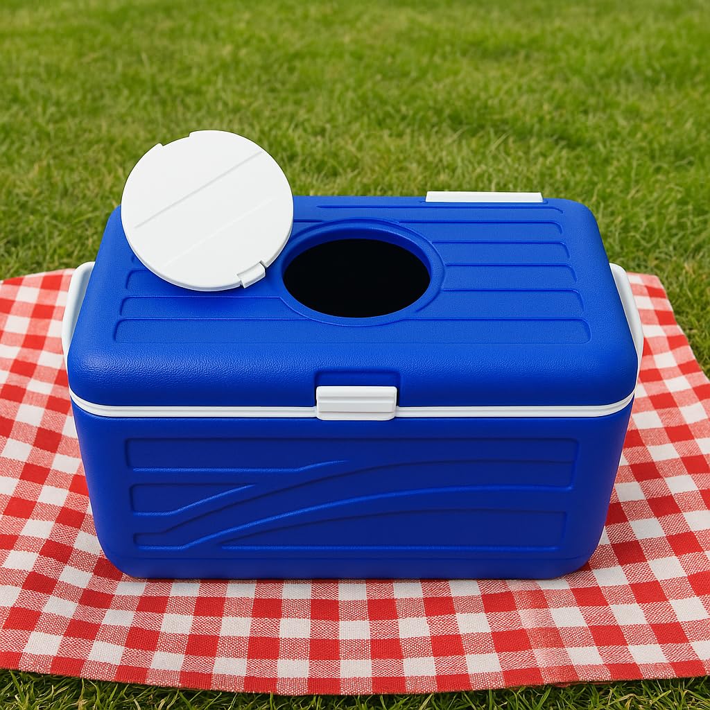Gurubhai Equipments Ice Box Heavy Duty Insulated Ice Cooler Box for Travel, Camping, Picnic, Medical Use – Insulated Chiller Ice Box – Keeps Ice Cold for Hours