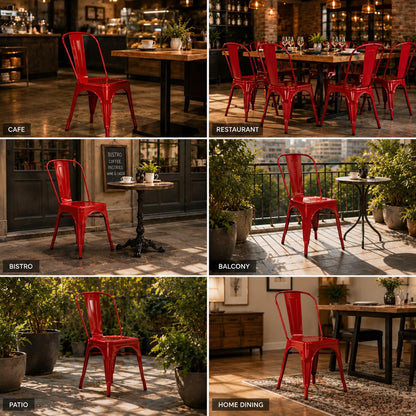 GURUBHAI EQUIPMENTS Dining Chair Restaurant Chair Cafe Chair for Home Dining Room Indoor Outdoor Seating