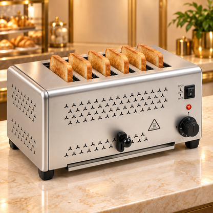 6 SLICE POPUP TOASTER