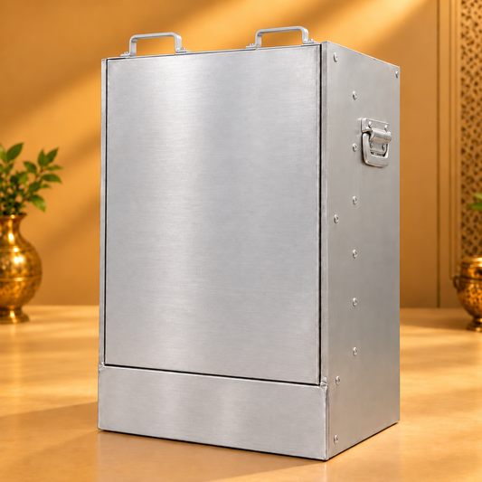 Gurubhai Equipments 12 Tray Aluminium Idli – Front View